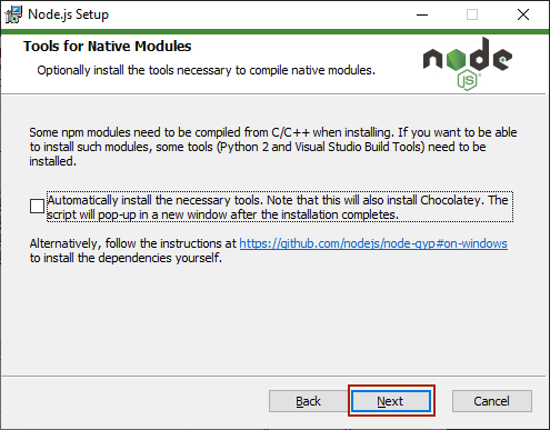 Node.js installation